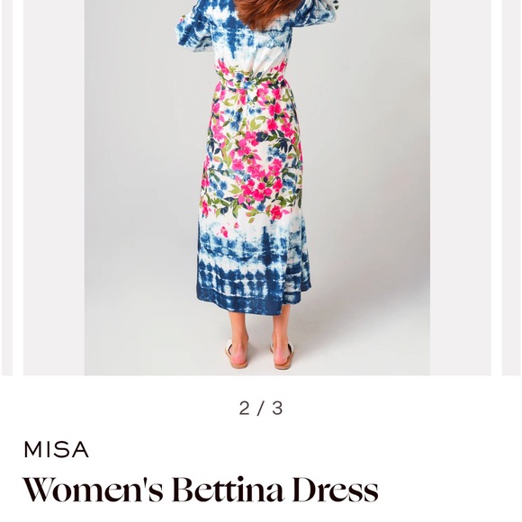 Misa Los Angeles Bettina Dress Size Small Floral Tie Dye NWOT - Picture 6 of 16